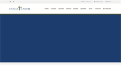 Desktop Screenshot of canoaranchgolfclub.com